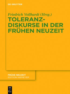 cover image of Toleranzdiskurse in der Frühen Neuzeit
